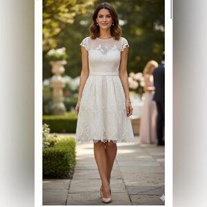 Rickie Freeman for Teri Jon Floral Embroidered Tulle Dress 4